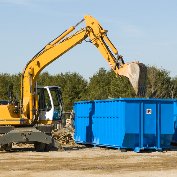 what happens if the residential dumpster is damaged or stolen during rental in Le Flore OK